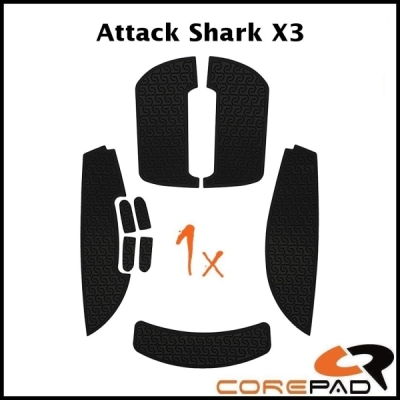 Corepad Soft Grips #837 noir Attack Shark X3